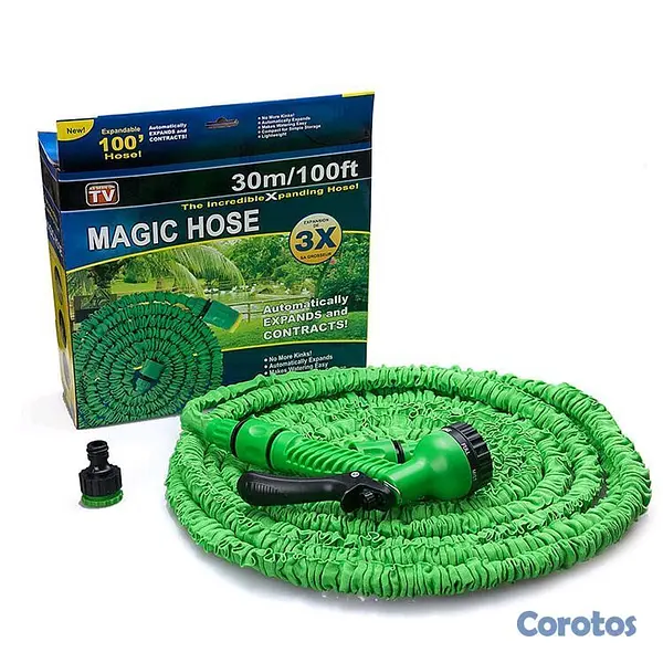 herramientas, jardines y exterior - MANGUERA RETRÁCTIL EXPANDIBLE 30M (100FT) – RD$1,200 2