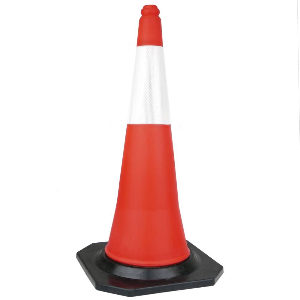 herramientas, jardines y exterior - Cono De Seguridad Piloto Reflectivo Base De Goma 75cm Vial 1