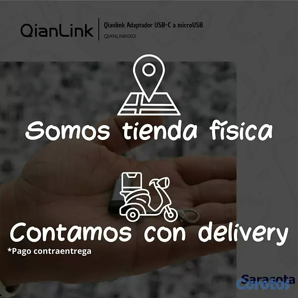 accesorios para electronica - Qianlink Adaptador USB-C a microUSB 2
