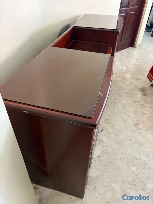 muebles y colchones - gavetero de caoba  4