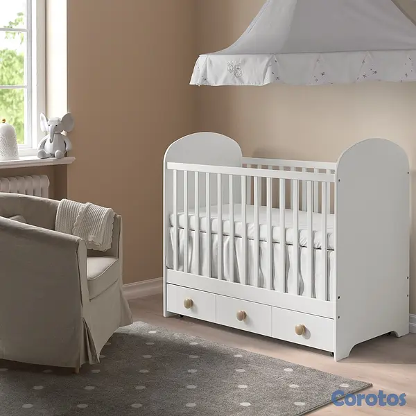 muebles - Cuna con almacenamiento + colchón 2