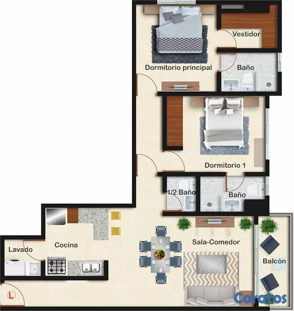 apartamentos - Lujoso Proyecto de apartamento en La Julia, 1 hab, desde 60 m² 5
