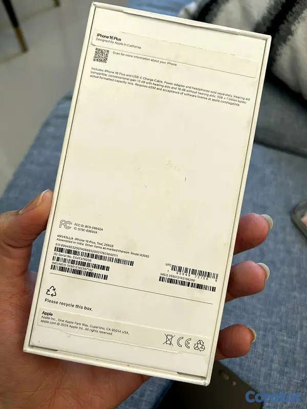 celulares y tabletas - Iphone 16 Plus 256GB FACTORY  8