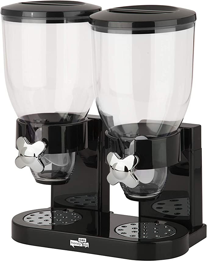 cocina - Dispensador doble de alimentos secos. CEREAL DULCES, GRANOLA, ARROZ, ETC 0