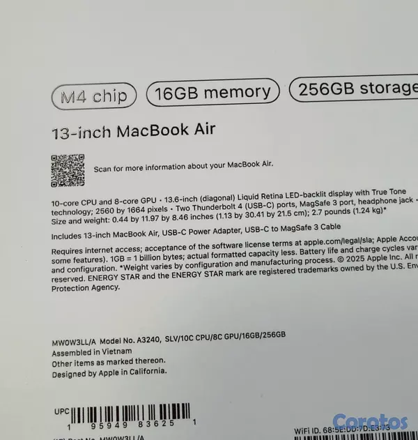 computadoras y laptops - MacBook Air 2025 Chip M4 Nuevas Selladas  6
