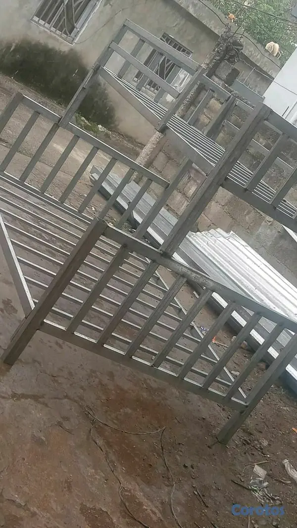 muebles y colchones - CAMAROTE EN HIERRO GALVANIZADO  2