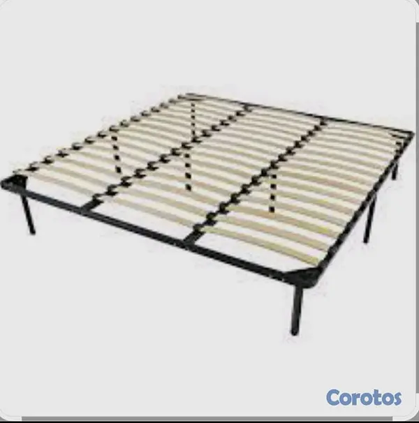 muebles y colchones - base de cama de hierro  2