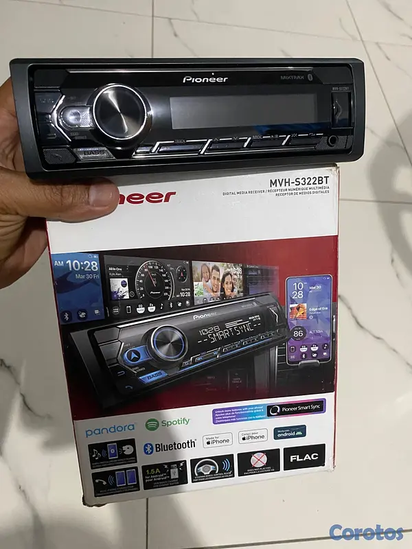 otros electronicos - Pioneer MVH-S322BT 1 DIN MP3 Digital Media Player  4