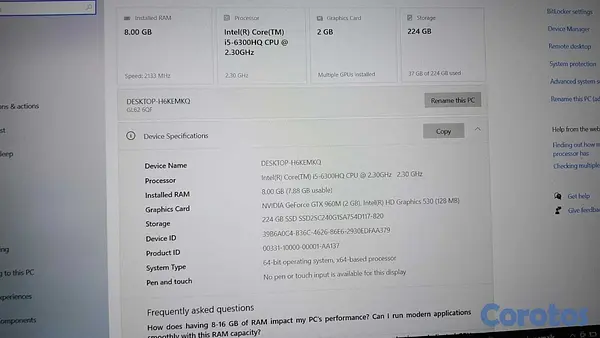 computadoras y laptops - laptop marca MSI usada. Negociable 5