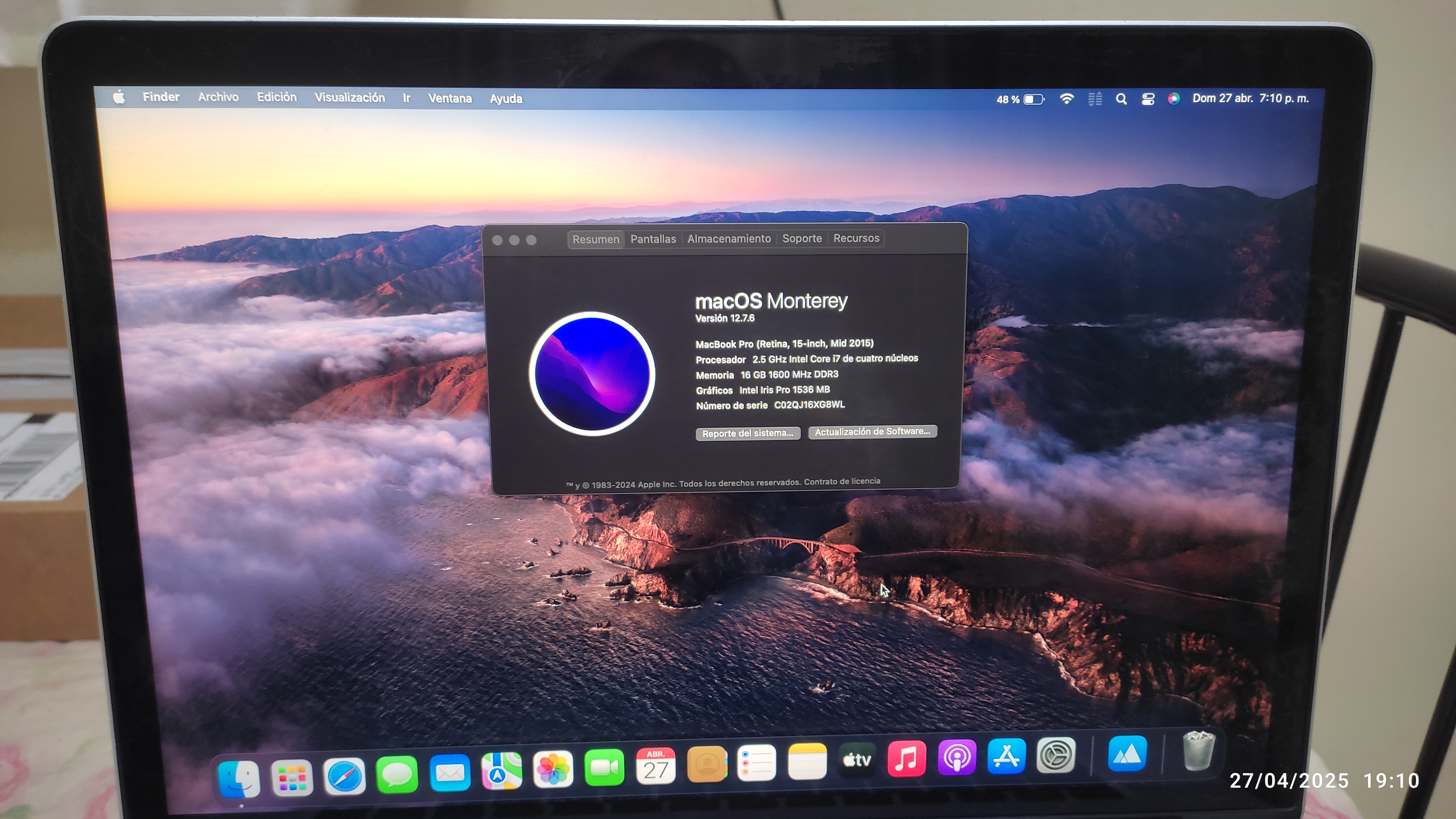 computadoras y laptops - Macbook Pro 2015 --- 15'' Pulgadas
