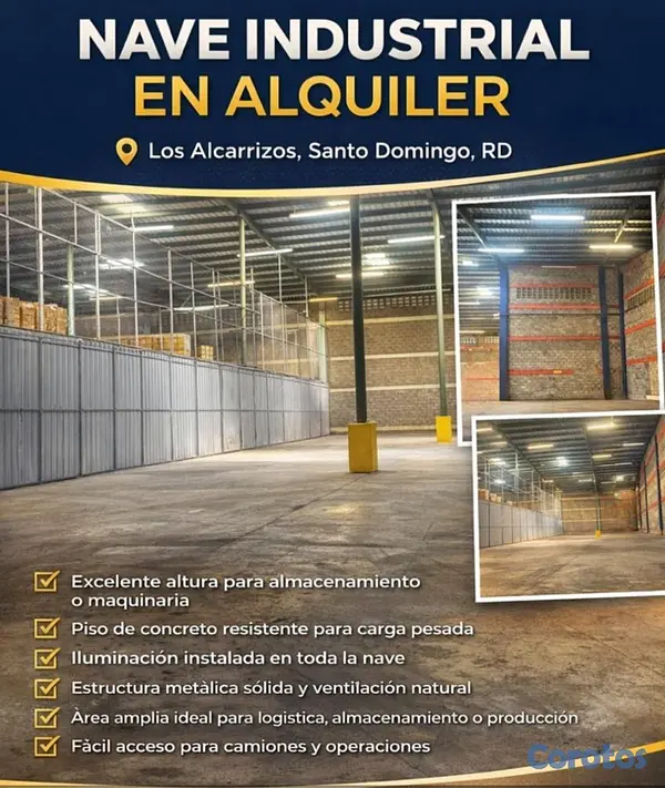 oficinas y locales comerciales - Rento nave en el km 13 de la Duarte , cerca de la sirena 7 dolares por mt2 neg. 3
