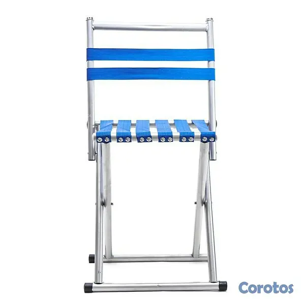 camaras y audio - Silla playera de metal plegable
 4