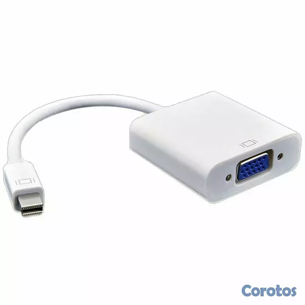accesorios para electronica - ADAPTADOR CONVERTIDOR MINI DISPLAYPORT A VGA, FUNCIONA CON MACBOOK PRO / AIR