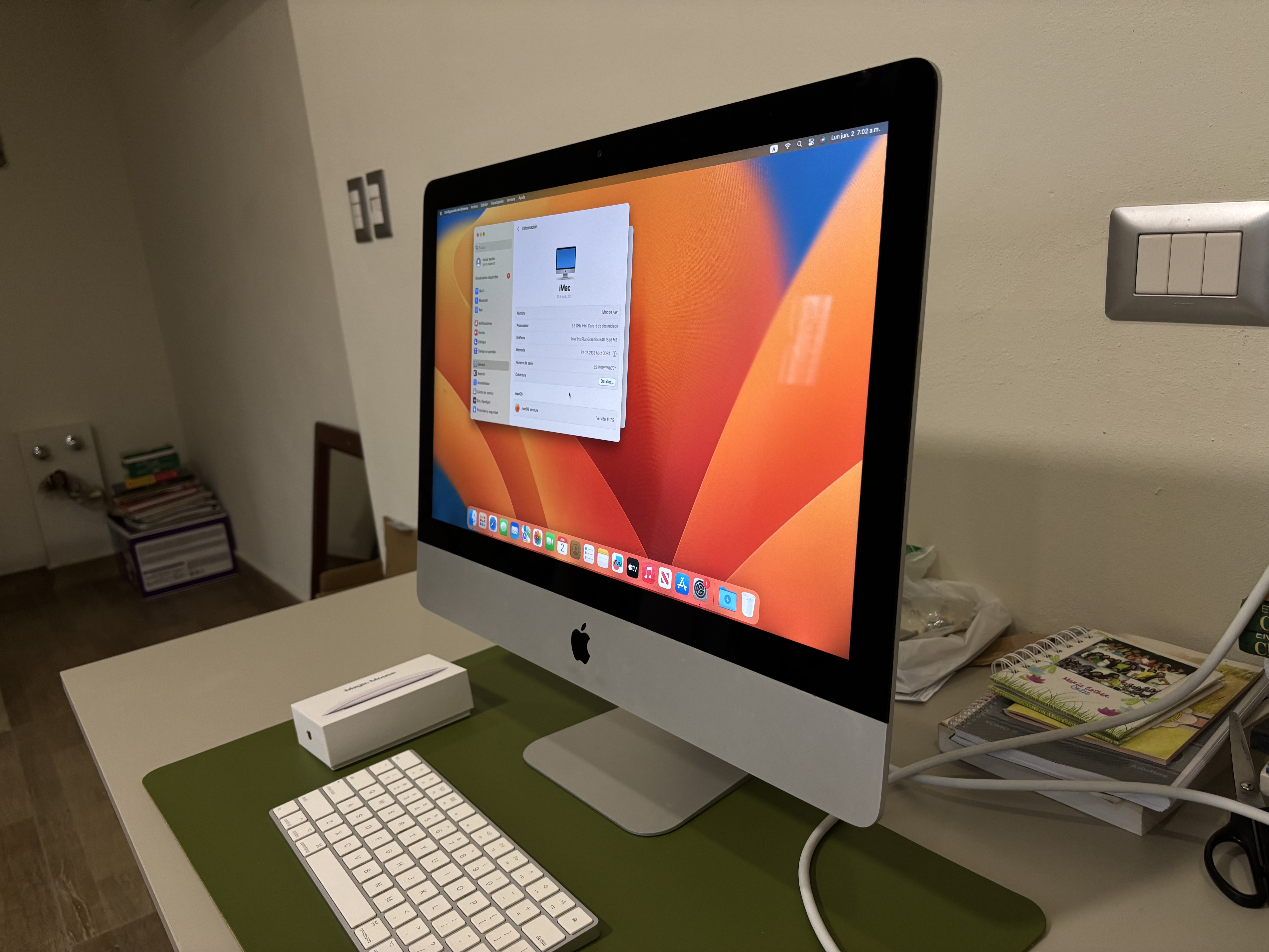 computadoras y laptops - Vendo imac 2017 32gb ram y 1Tb SSD de 21¨ 2