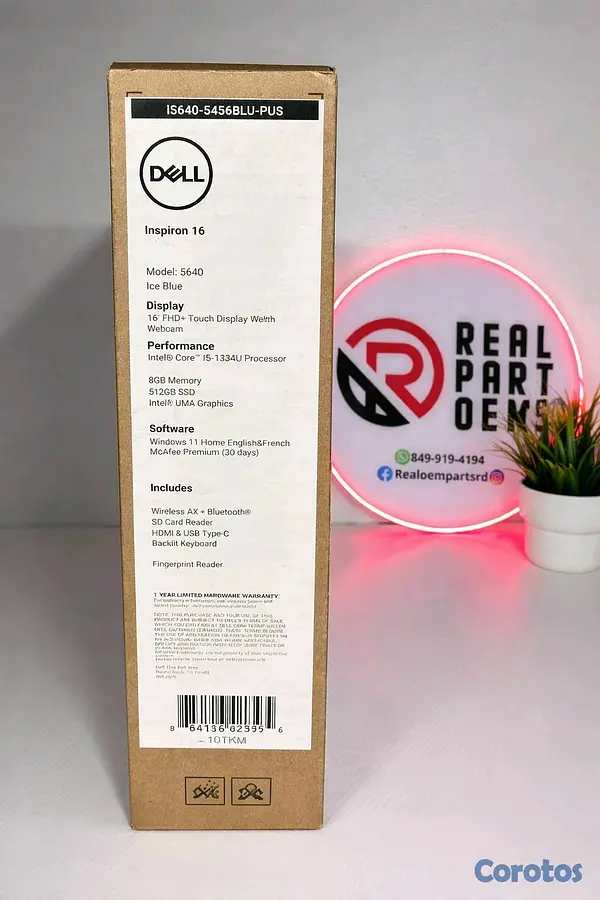 computadoras y laptops - Dell Inspiron 16 i5 13th Gen 8GB 512GB 3