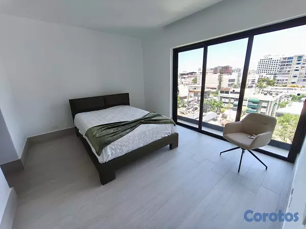 apartamentos - alquiló piantini amueblado una habitación torre de lujo Luxury 1.5 baños balcón  20