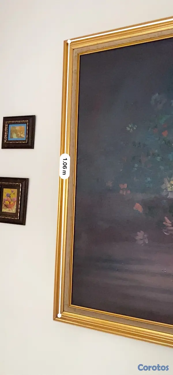 decoración y accesorios - cuadro pintado a mano, antiguo de colección  3