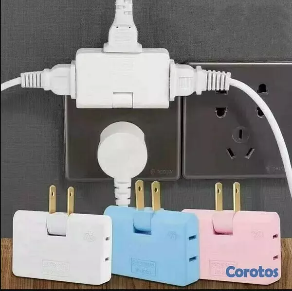 accesorios para electronica - Enchufe flexible giratorio ultra fino de 2500 w 2