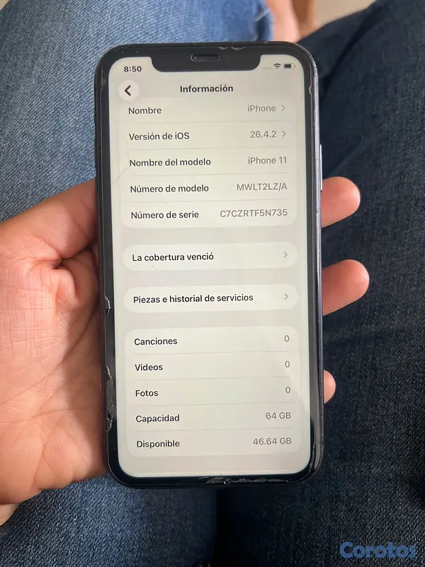 celulares y tabletas - Vendo iphone 11 64gb 7