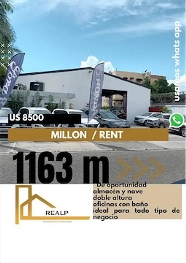 oficinas y locales comerciales - Nave amplia en el millon 1