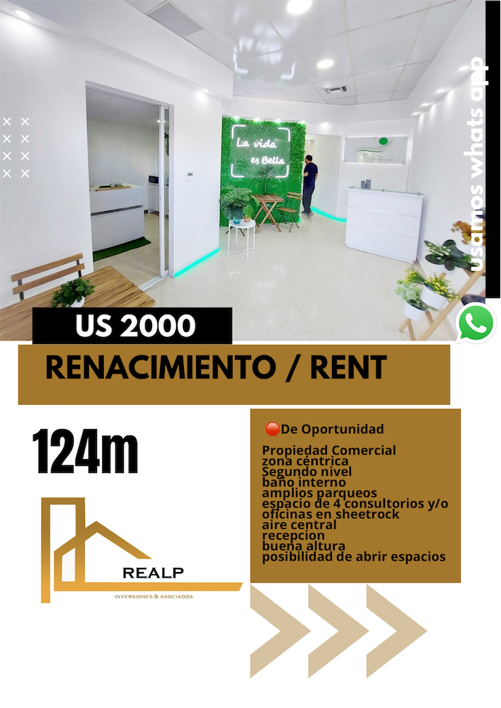 oficinas y locales comerciales - Amplio local en el renacimiento  0