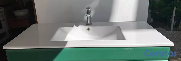 decoración y accesorios - LAVAMANOS EMPOTRADO EN MUEBLE MDF LAQUEADO 2