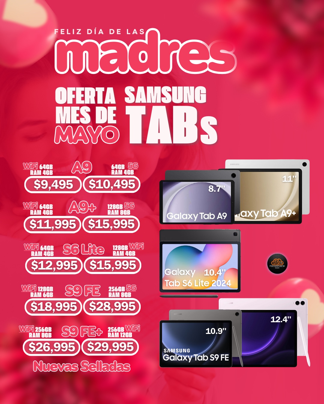celulares y tabletas - Oferta de Mamá Samsung Galaxy Tab A9, A9+, S6 Lite, S9 Fe & S9 FE+ Nuevas Sella 1