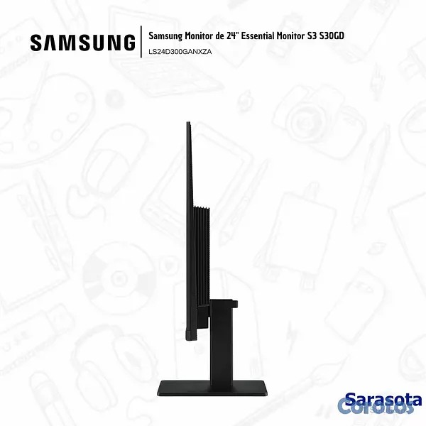 computadoras y laptops - Samsung Monitor Essential 24" S3 S30GD LS24D300GAN 3