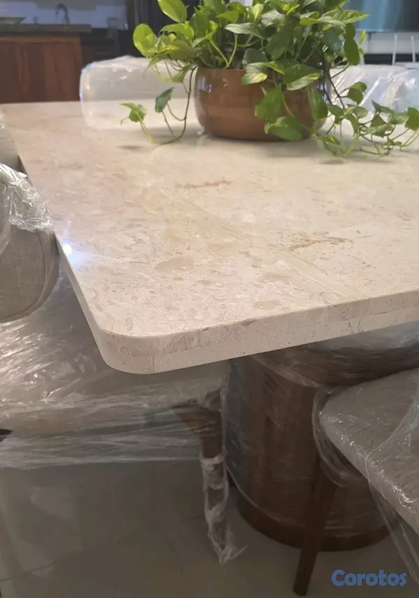 muebles y colchones - comedor de 6 sillas. tope en Mármol  3