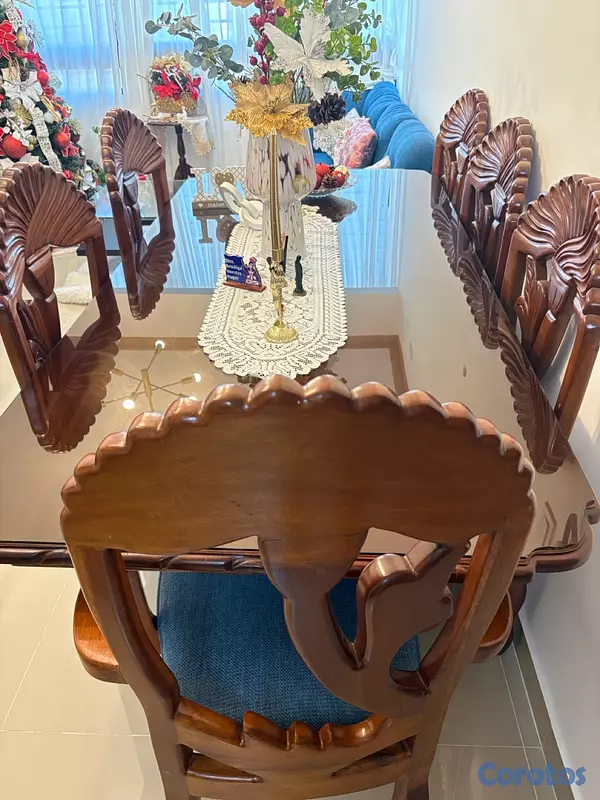 muebles y colchones - comedor de 6 sillas  3