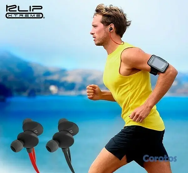 computadoras y laptops - AUDIFONO CON MICROFONO KLIPX BLUETOOTH, DEPORTIVOS, BATERIA RECARGABLE, NEGRO 2