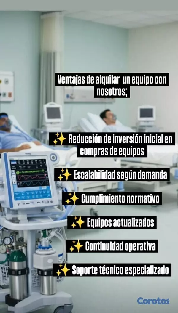 servicios profesionales - VENTILADORES MEDICOS EN ALQUILER 6