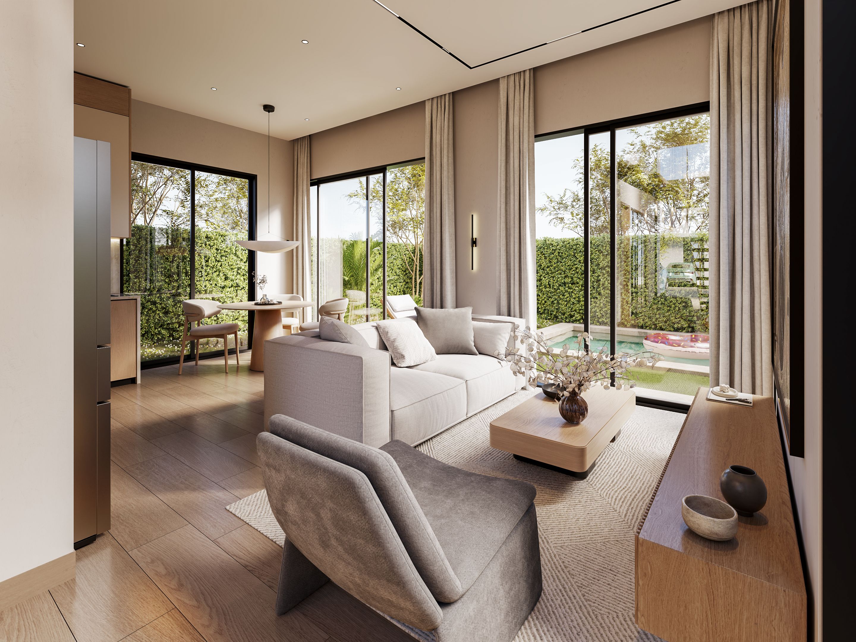 casas vacacionales y villas - casas villas en downtown punta cana 3