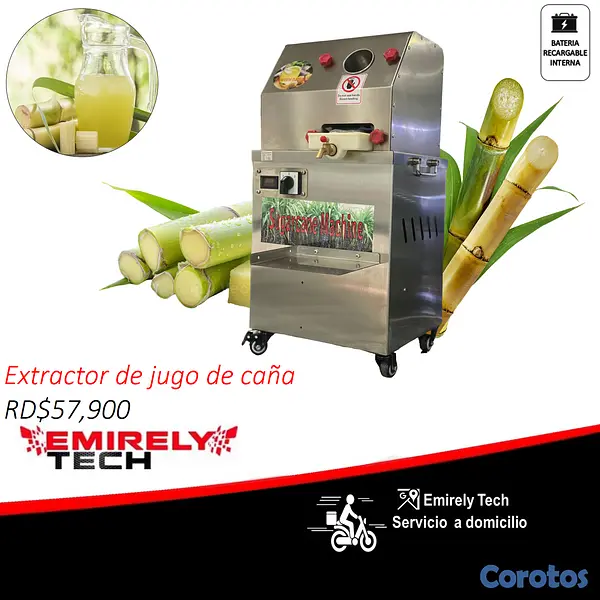 equipos profesionales - Maquina extractor trapiche de jugo de caña  1