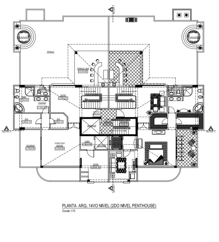penthouses - Penthouse en Bella Vista Piso 13 y 14 con 521m2 5
