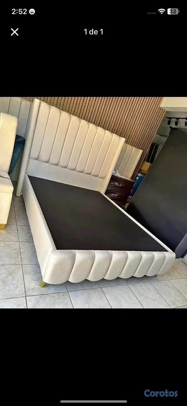 muebles y colchones - un especial de cama tapizada en un súper precio 🧸😍⏰ 2