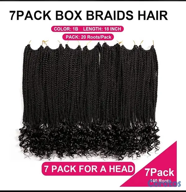 salud y belleza - trenzas crochet Se puede lavar y Reutilizable  2