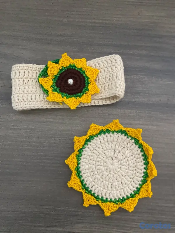 cocina - Set tejido para Taza  2