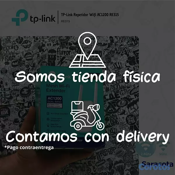 accesorios para electronica - TP-Link Repetidor Wifi AC1200 RE315 2