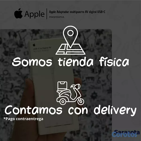 accesorios para electronica - Apple Adaptador multipuerto AV digital USB-C MW5M3 3
