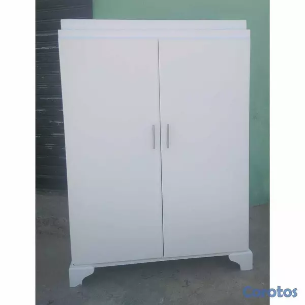 muebles y colchones - Closet ropero en color blanco moderno  1