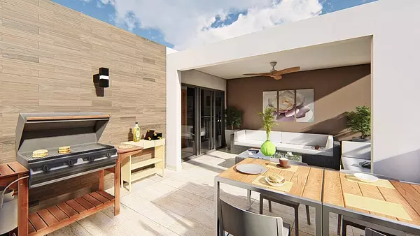 apartamentos - Segundo piso nuevo cerca Charles De Gaulle y Las Americas /Emil  6