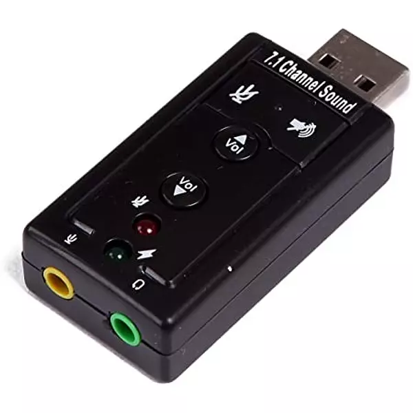 accesorios para electronica - Adaptador De Sonido y Audio Usb Convertidor 7.1 Adaptador de microfono tarjeta 2