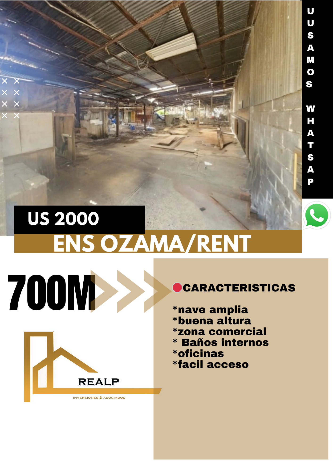 oficinas y locales comerciales - Nave céntrica en ozama 0