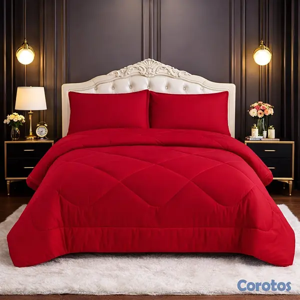 muebles y colchones - juego de colcha 3 piezas para cama de 60  3
