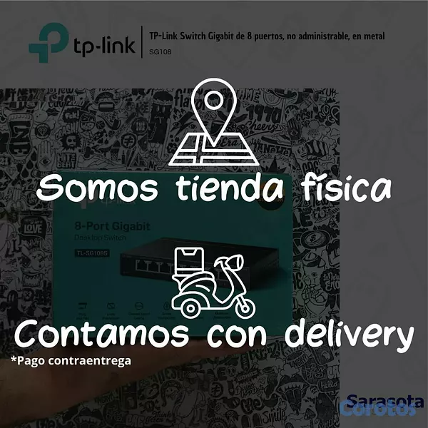 accesorios para electronica - TP-Link Switch 8 Puertos SG108 3