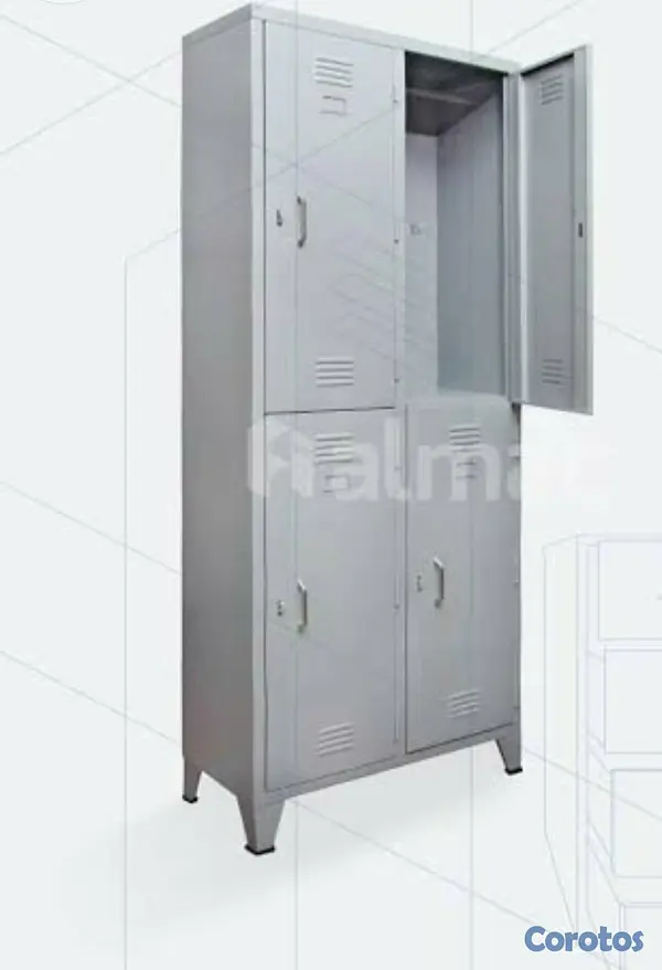 articulos de oficina - Locker metálico de  4 puertas nuevo  9500 6