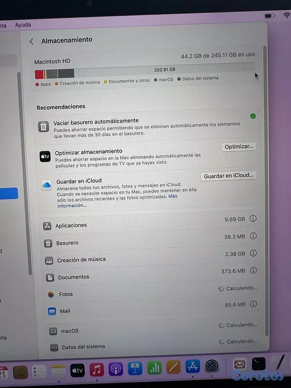 computadoras y laptops - Macbookair  2020 M1 9