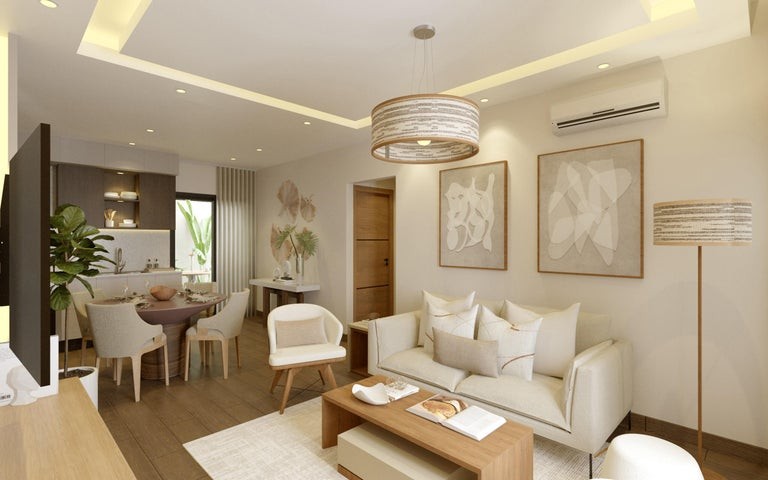 apartamentos - Proyecto en venta Punta Cana #24-1273 un dormitorio, parqueo, piscina, parque.
 0