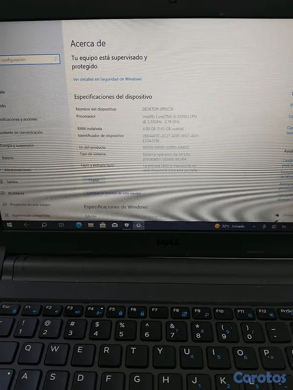 consolas y videojuegos - En venta Laptop Dell Latitude 3350 Intel I5 4g memoria 64bits 120g ssd 14'  9